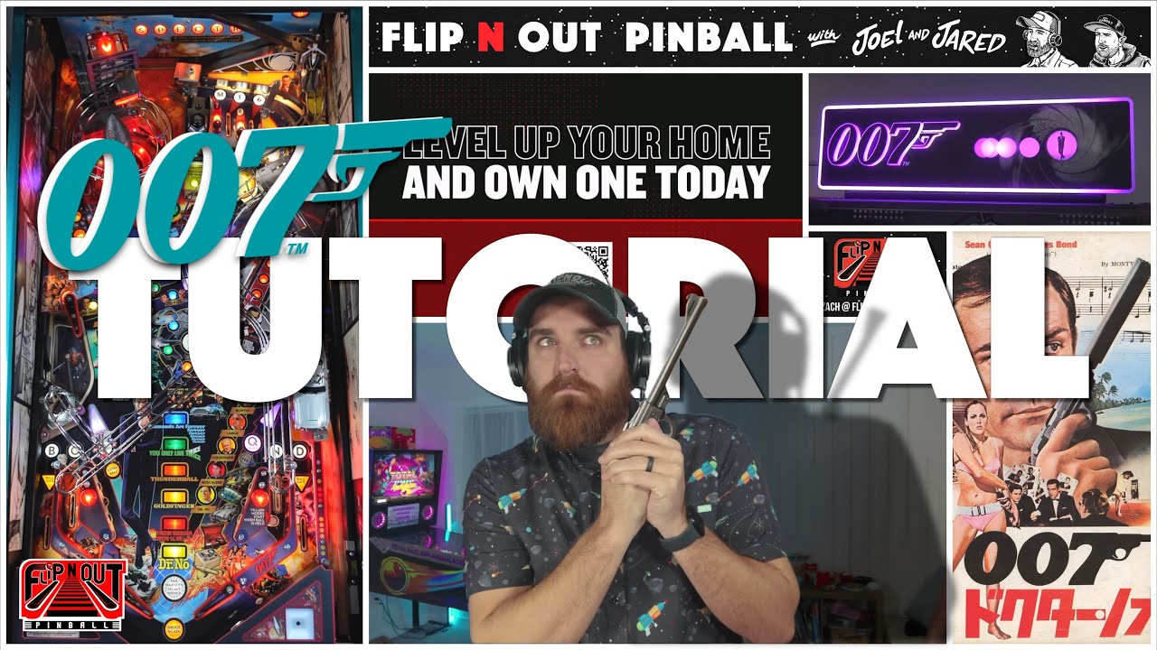 Учебное пособие по пинболу James Bond 007 (Flip N Out Pinball, 2026)