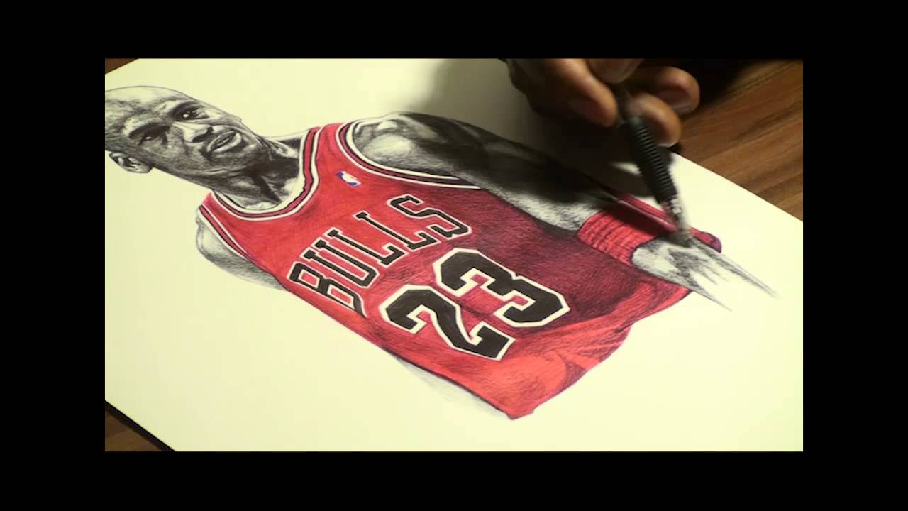 Michael Jordan Drawing - Chicago Bulls - DeMoose Art