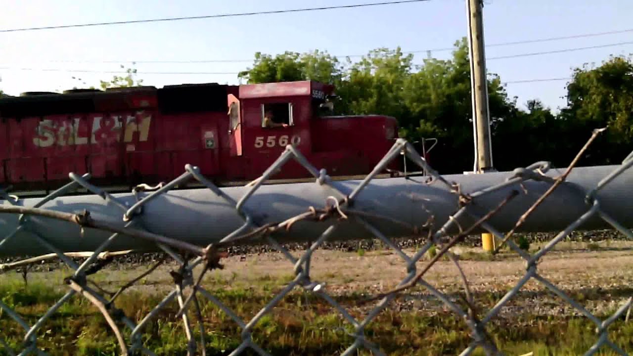 *Cell Phone Video* CP and CN Trains on the Windsor Sub. in Windsor W/ STL&H!