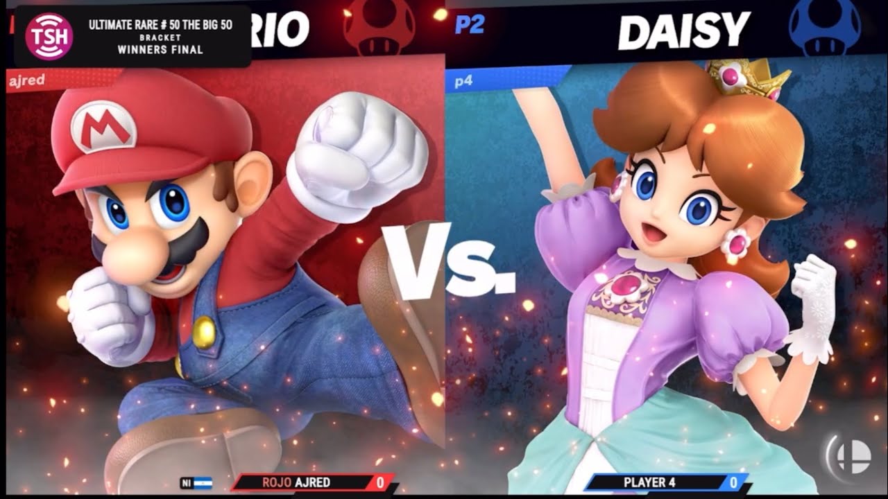 Ultimate Rare #50 THE BIG 50 Winners Final - Ajred (Mario) Vs. Player 4 (Daisy) SSBU