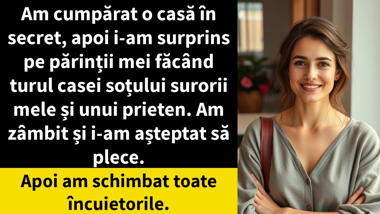 Am cumpărat o casă în secret, apoi i-am surprins pe părinții mei făcând turul casei soțului surorii