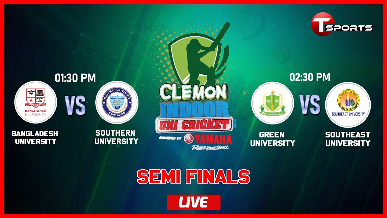 LIVE | Clemon Indoor Uni Cricket | Semi - Final |  Day - 6 | T Sports