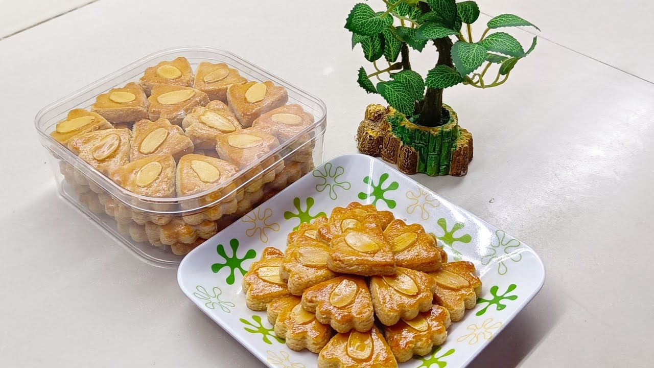 杏仁饼干！！好吃又酥脆！做法简单 是新年必備的年饼