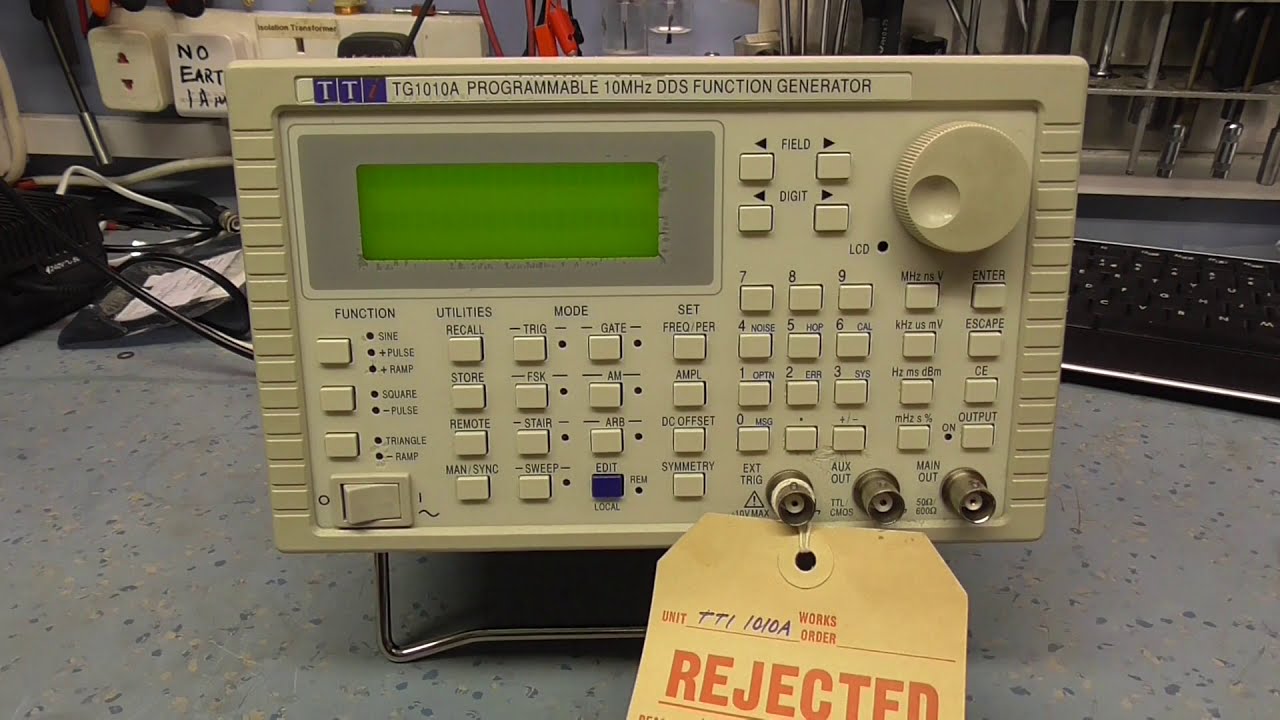 TTI TG1010A function generator Keyboard repair