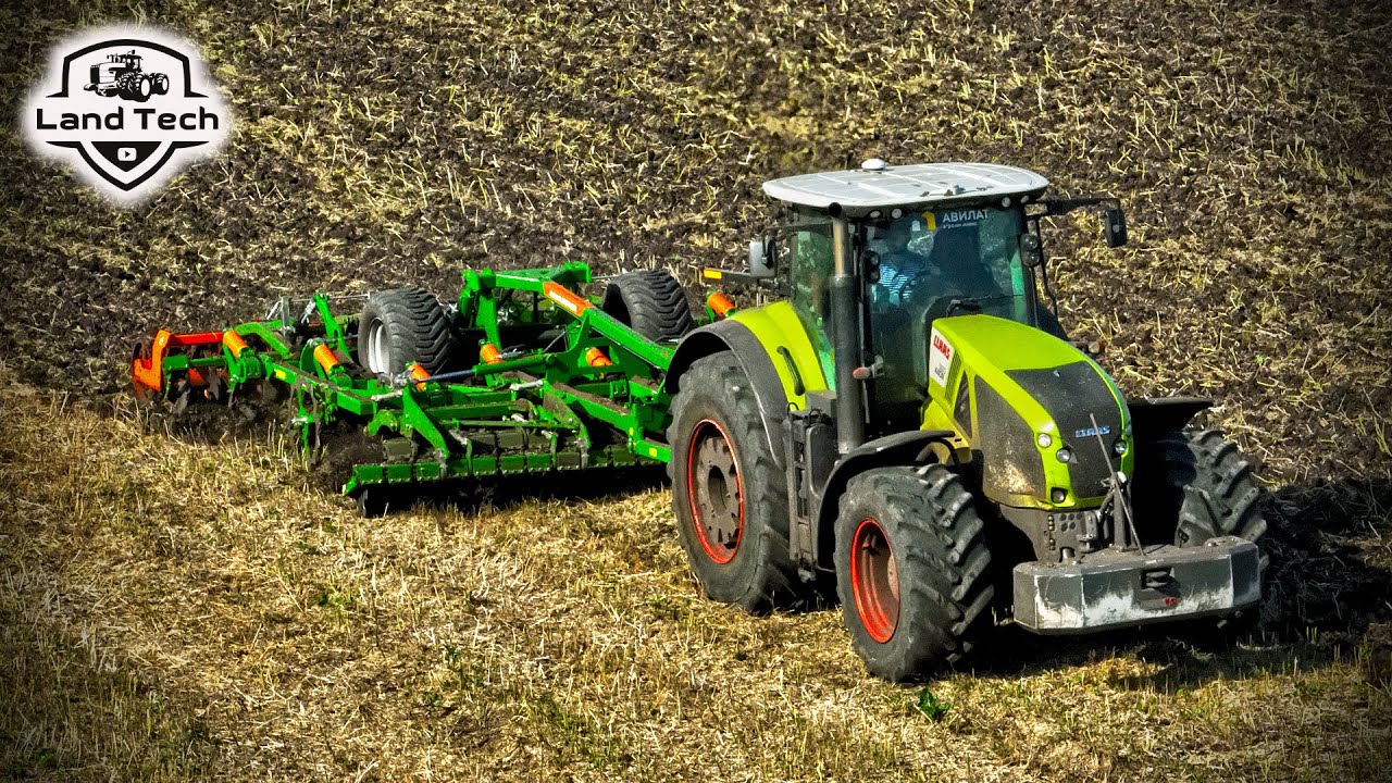 Обработка переуплотненной почвы: новый AMAZONE Ceus 5000 и трактор CLAAS Axion 950! Обзор!