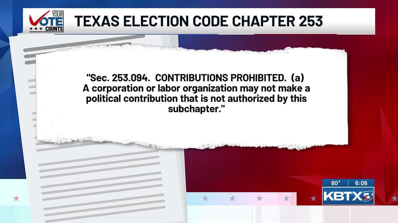 Two Brazos County candidates adjust campaign finance filings following KBTX questions