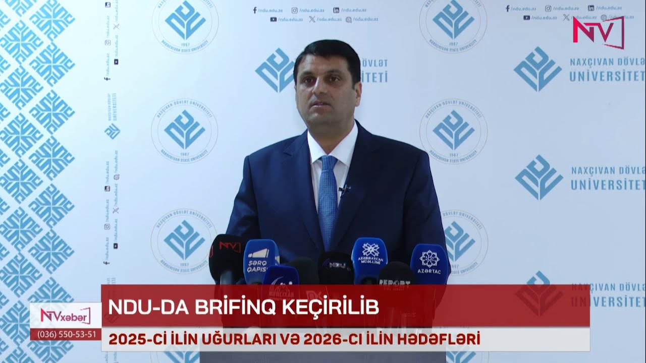 NDU-nun rektoru  Elbrus İsayev media nümayəndələri üçün brifinq keçirib
