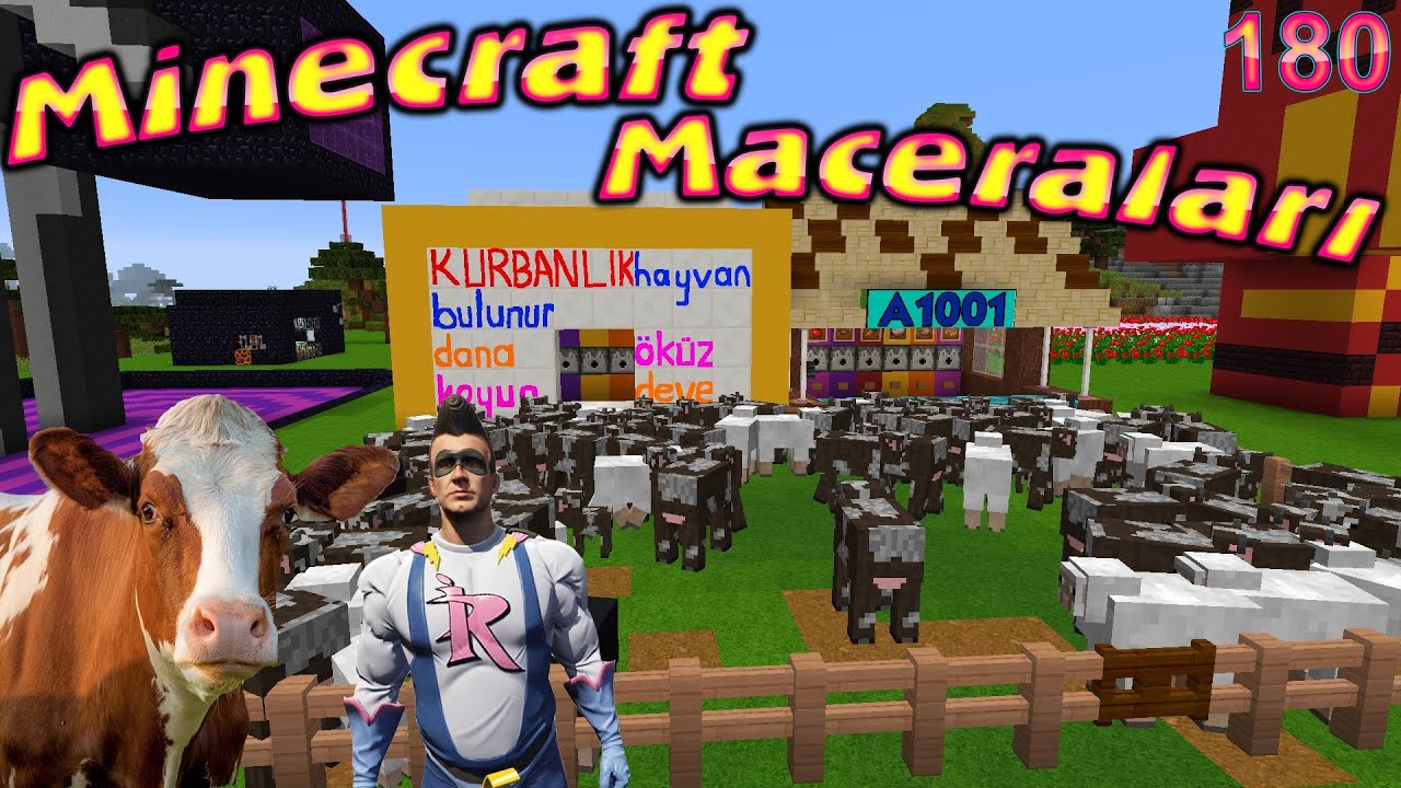 &Ouml;K&Uuml;Z &Ouml;R&Uuml;MCEK ADAM DANA JOKER İNEK ABUZİ - Minecraft Maceraları 180