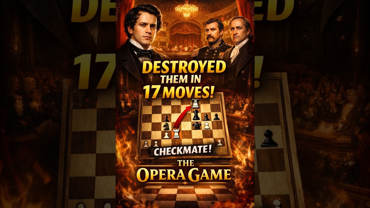 This 17-Move Game Shocked Europe! #paulmorphy