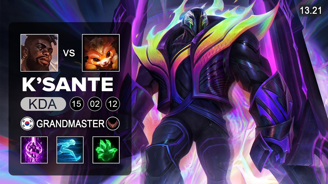 K'Sante vs Gnar Top - KR Grandmaster - Patch 13.21 Season 13