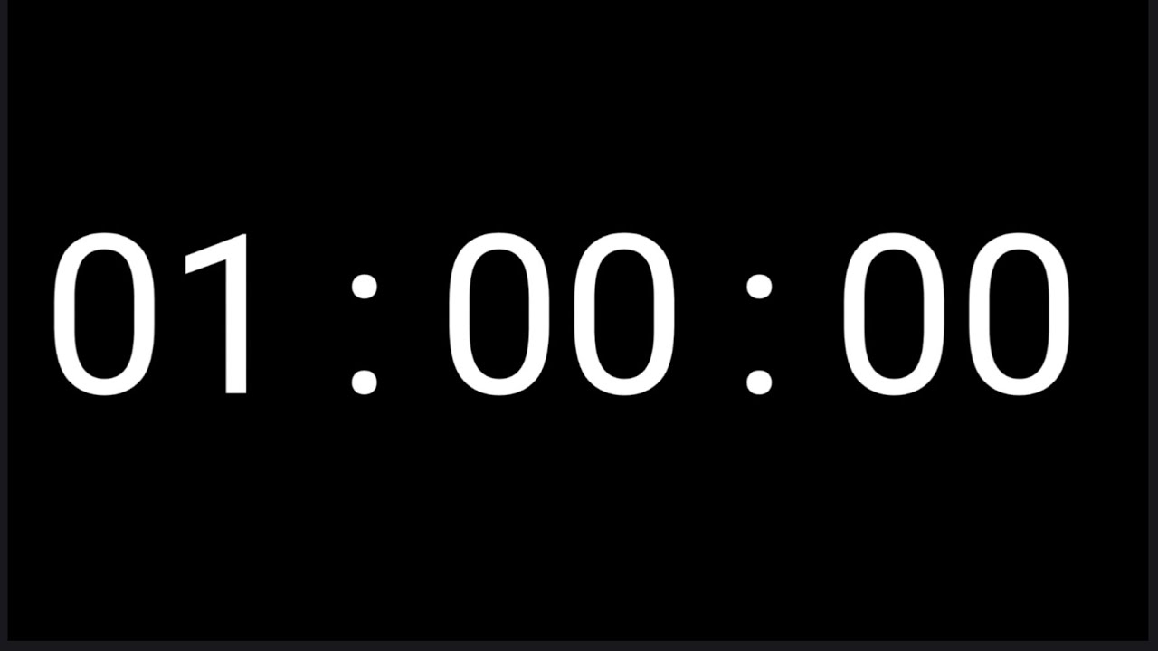 60 Minutes Countup Timer For Study 