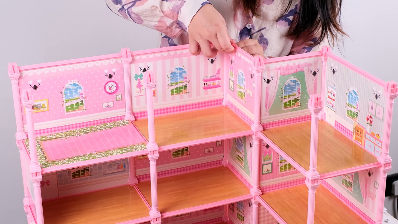 Huge Dream House Doll House Includes 2 Dolls
