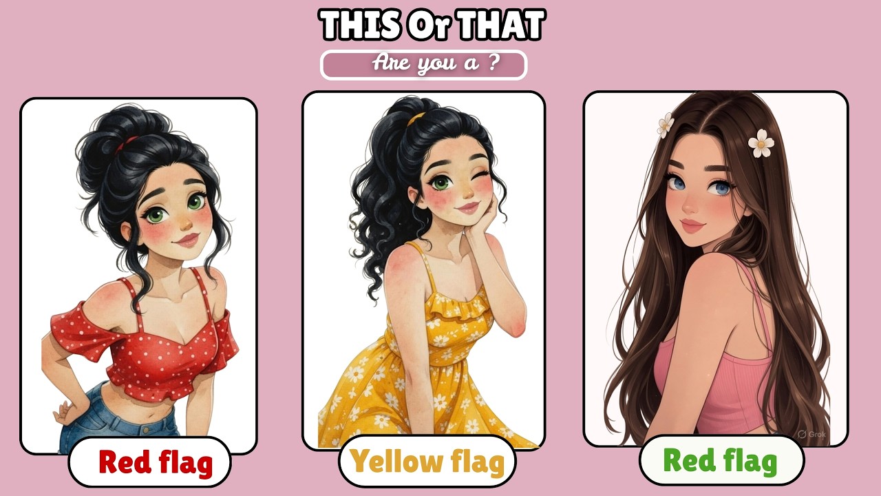 Are You Red Flag or Green Flag ? | THIS Vs THAT | #personalityquiz