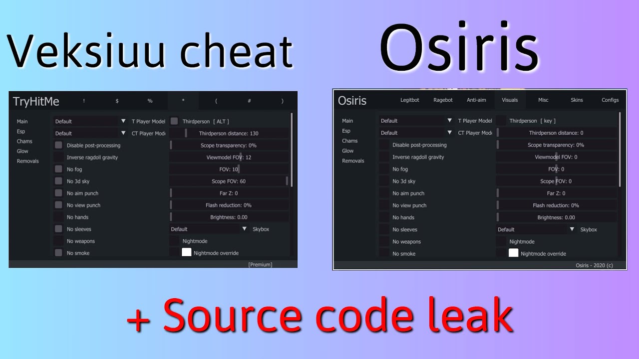 Veksiuu and his Osiris paste - TryHitMe.club exposing video + Source code download ⬇️