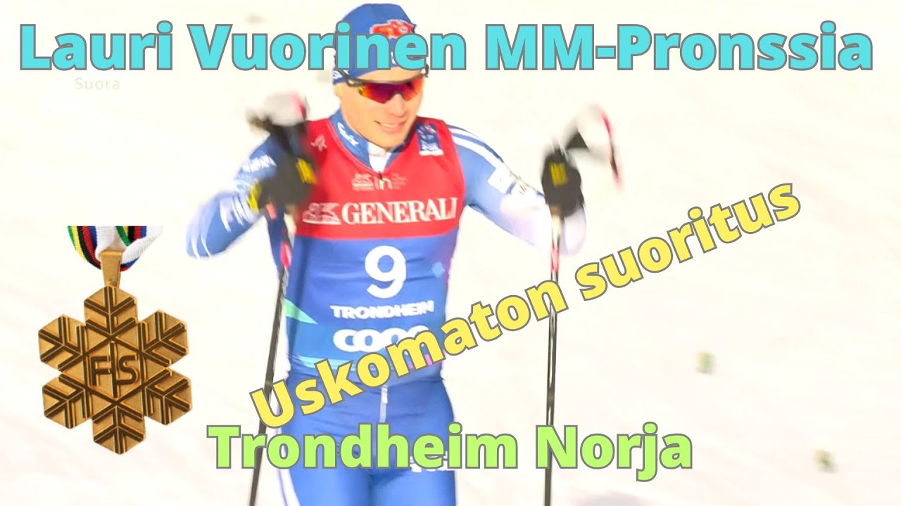 Lauri Vuorinen Sprint MM pronssia Trondheimissa Norjassa. Huikea ja uskomaton suoritus.