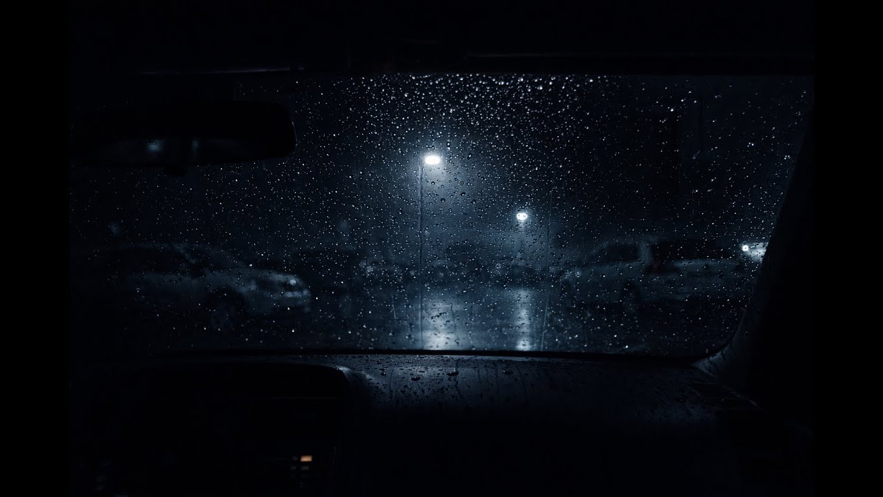 8.5 Hours Car Rain on Window | Steady Rain Ambience | No Thunder (Sleep/Focus)