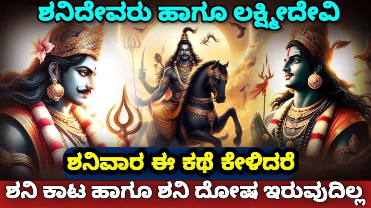 ಶನಿ ದೇವರ ಆಶೀರ್ವಾದ ಪಡೆದುಕೊಳ್ಳಲು ಈ ಕಥೆ ಕೇಳಿ| Shani Deva Story |Lakshmi And Shanideva​ ⁠@SRTVKANNADA