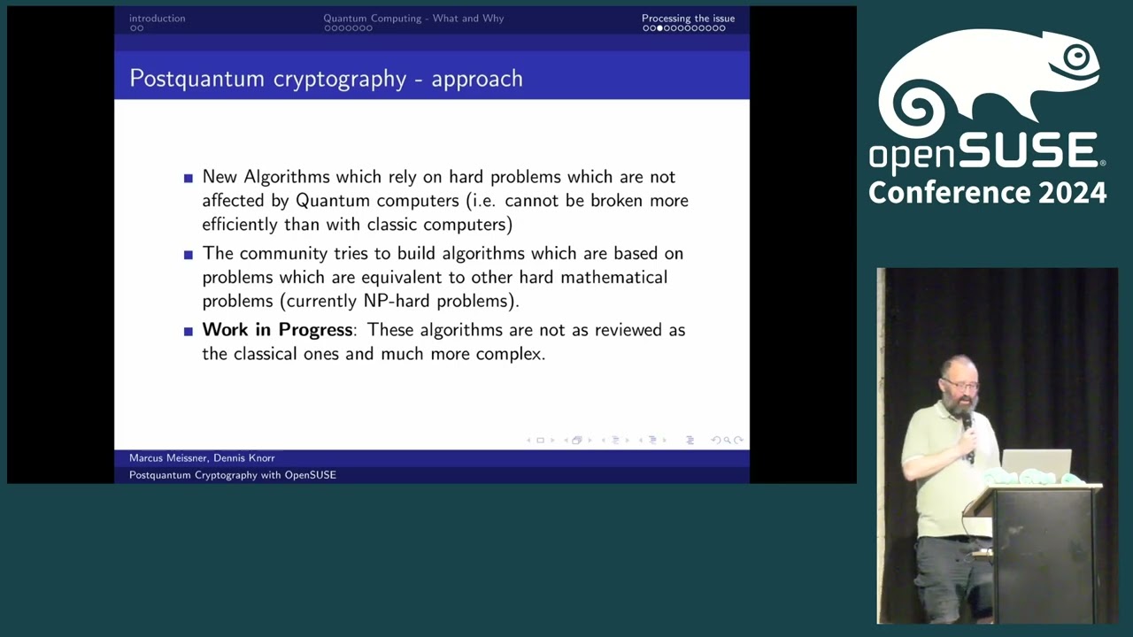 Postquantum Cryptography - An Introduction and Status update