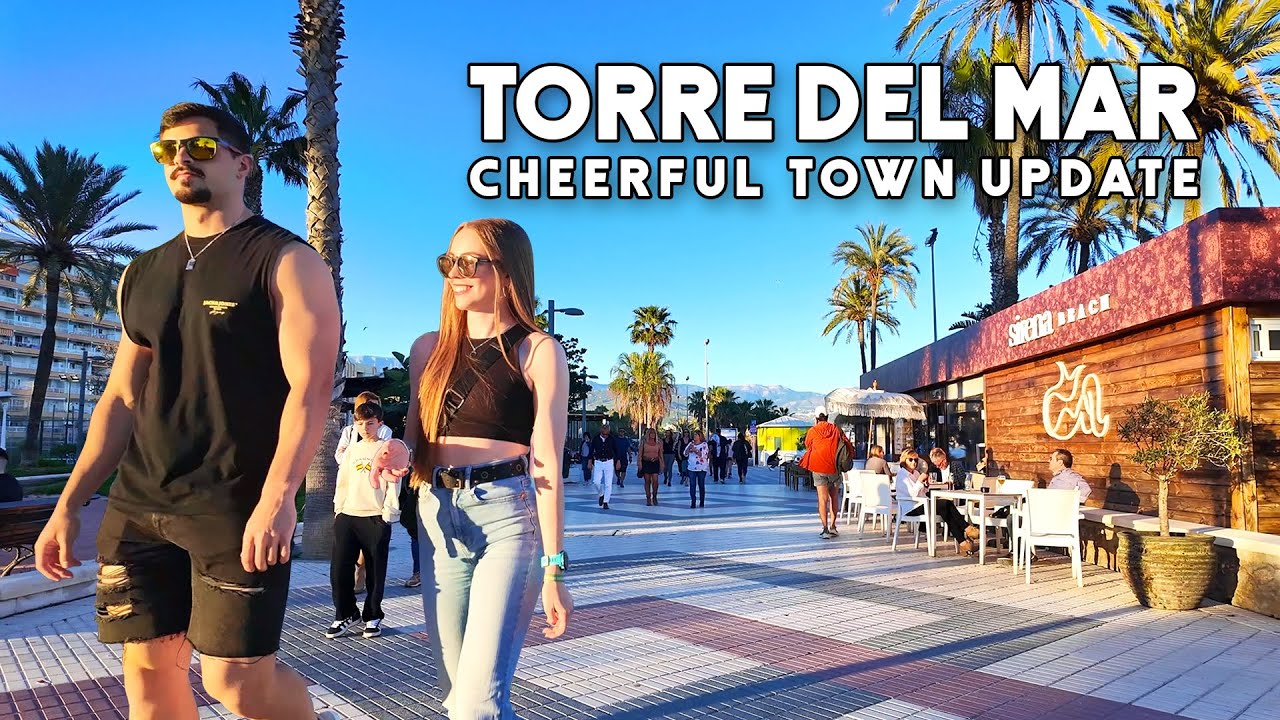 Torre del Mar Spain Cheerful Seaside Town 2025 Update Costa del Sol Walk | Axarquía | Málaga [4K]