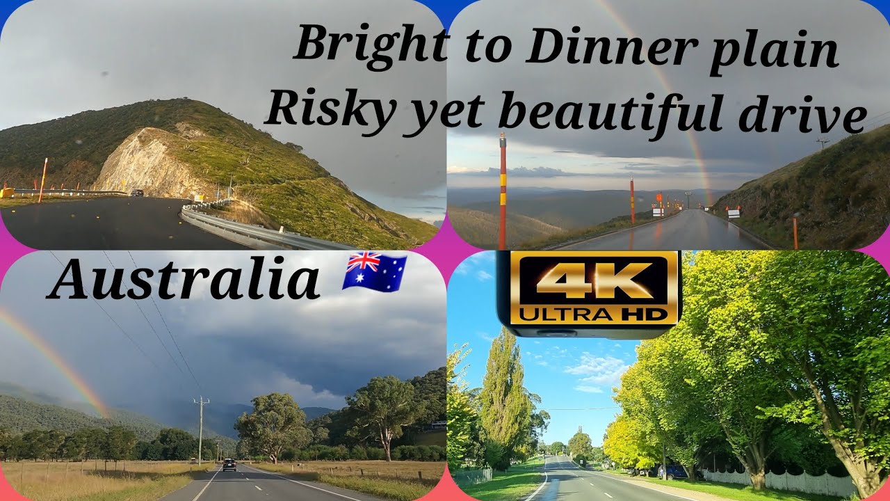 Bright to Dinner Plain Drive, Victoria,Australia.🇦🇺.4K