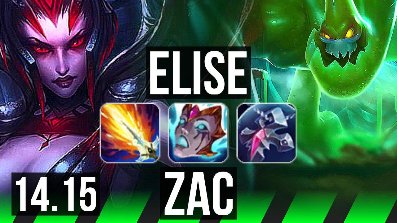 ELISE vs ZAC (JGL) | 65% winrate, 7/3/14, Dominating | VN Master | 14.15