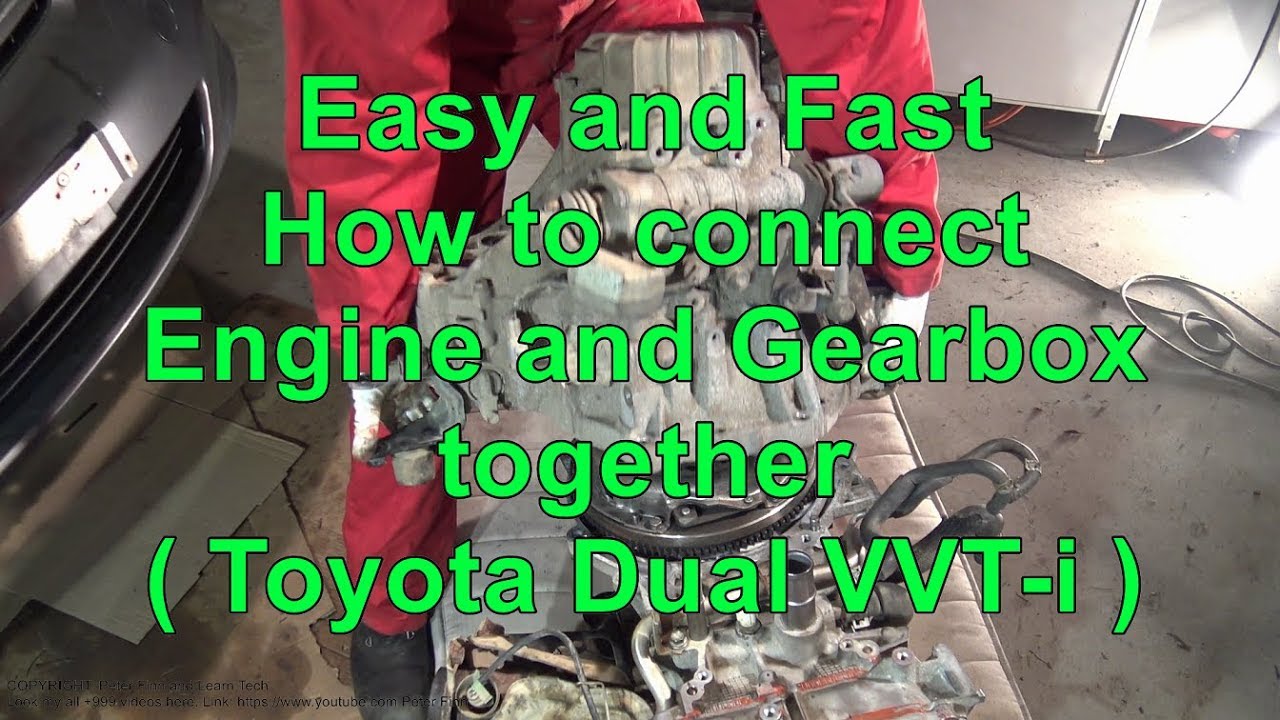 Easy and Fast! How to connect car Engine and Gearbox together