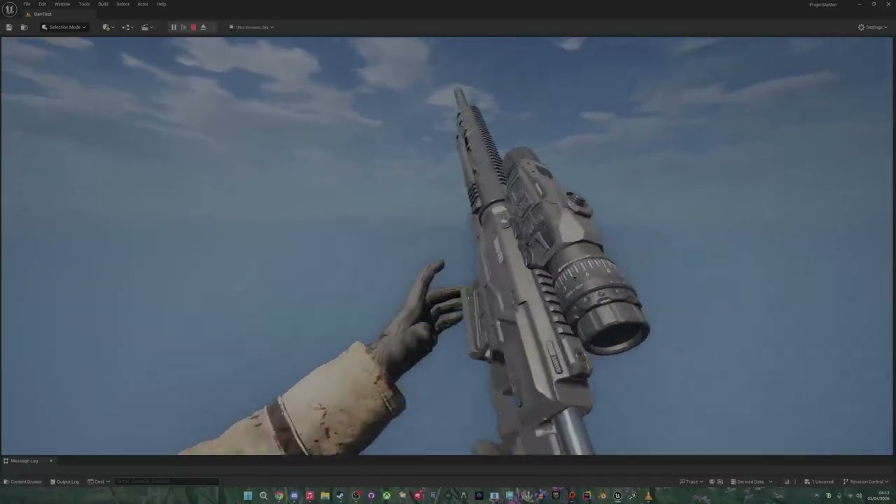Strider 300 sniper rifle animations