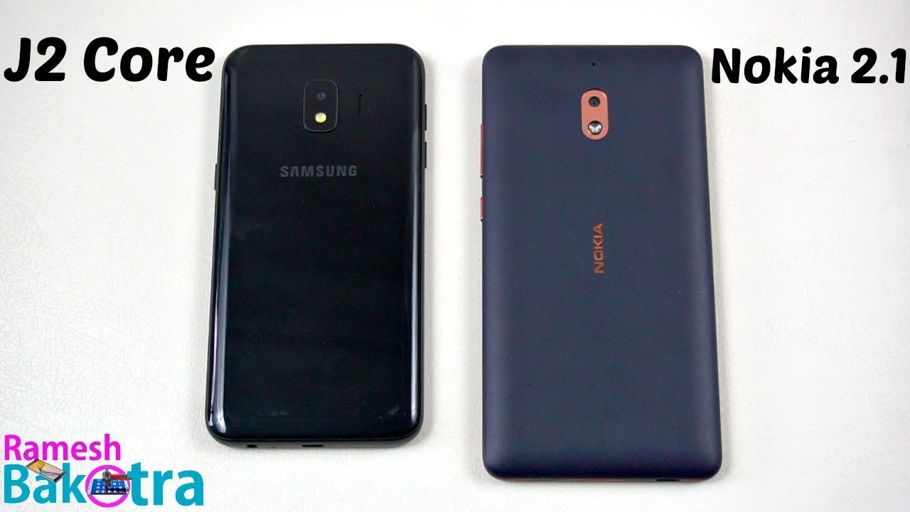 Samsung Galaxy J2 Core vs Nokia 2.1 SpeedTest and Camera Comparison