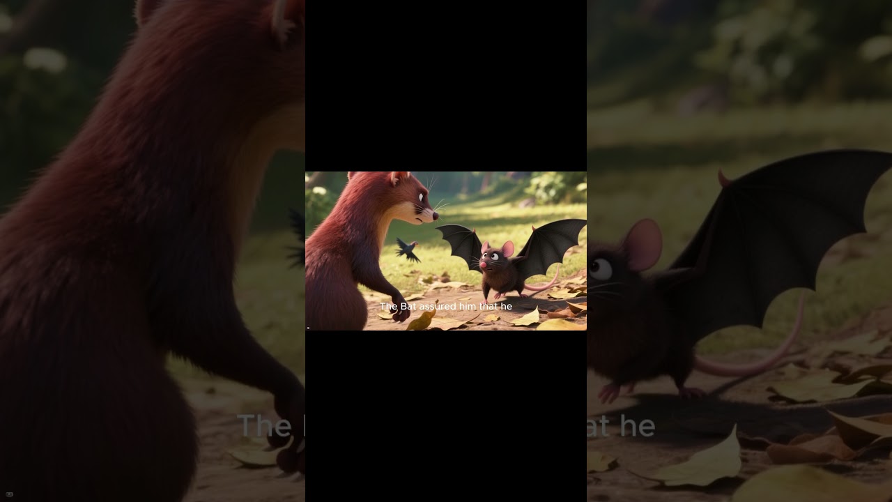 The Bat and the Weasels. Tale by Aesop.  