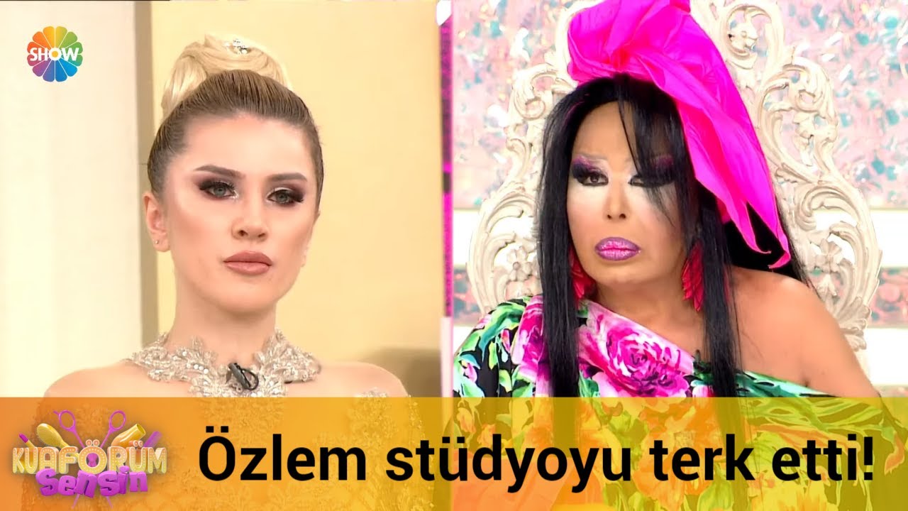 Özlem stüdyoyu terk etti!