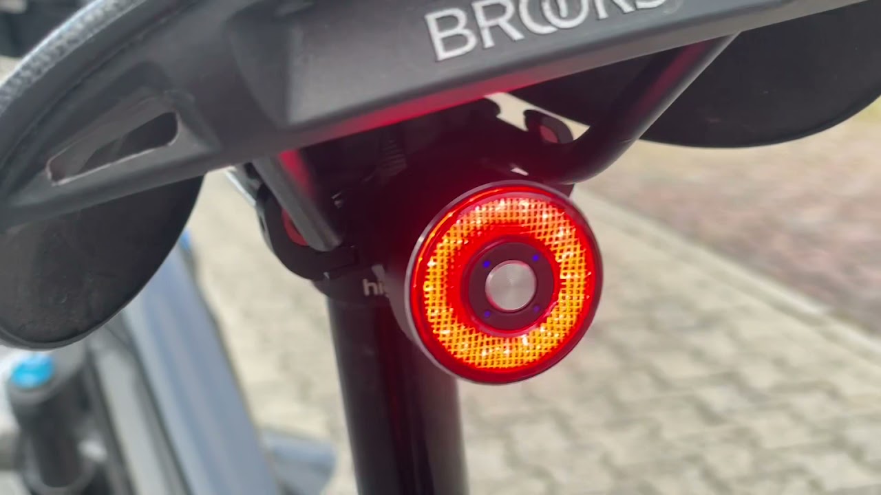 RoundLicht Fahrrad Rücklicht Q5 mit Bremslicht aufladbar (international)