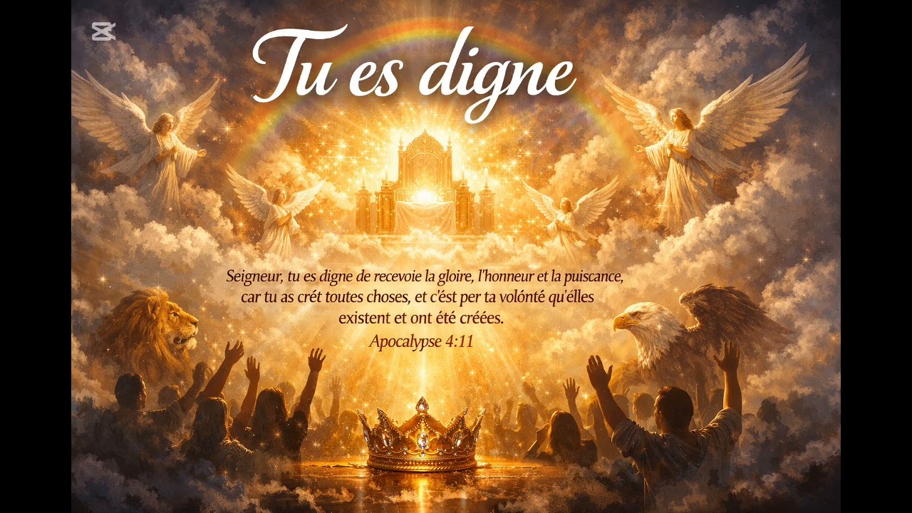 Tu es digne- chanson tirée d'Apocalypse 4:11 