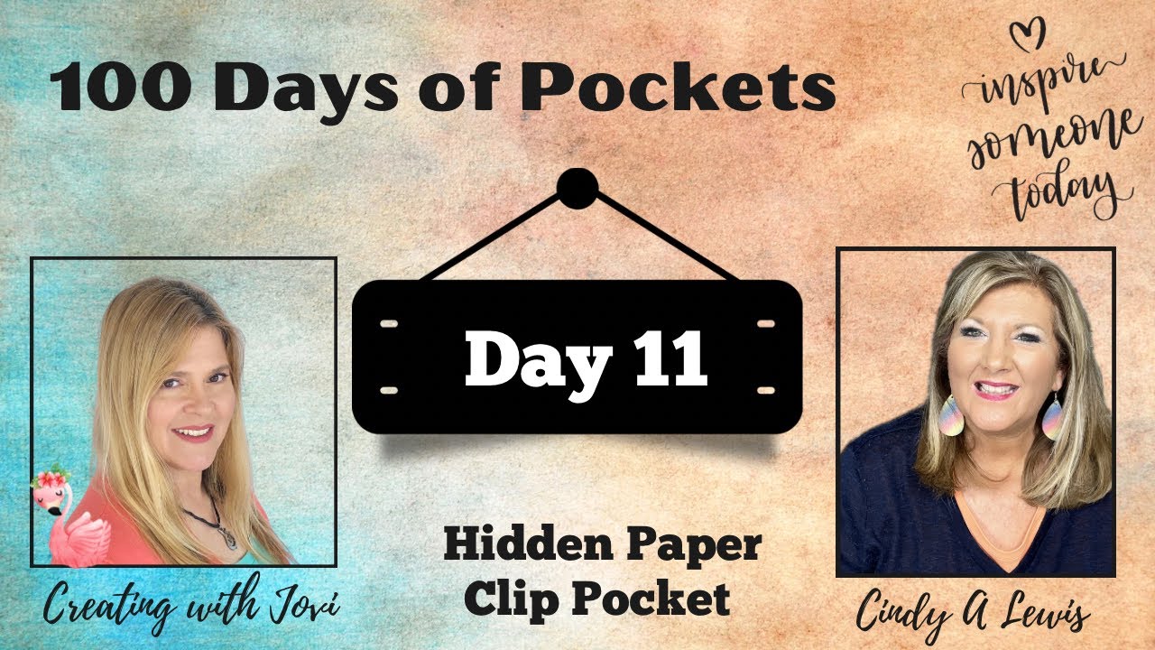 Welcome to Day 11 of 100 Days of Junk Journal Pockets! Hidden Paper Clip Pocket