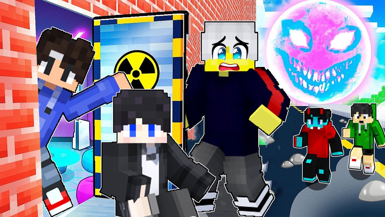 Saving EVERYONE from EVIL SUN in minecraft!!