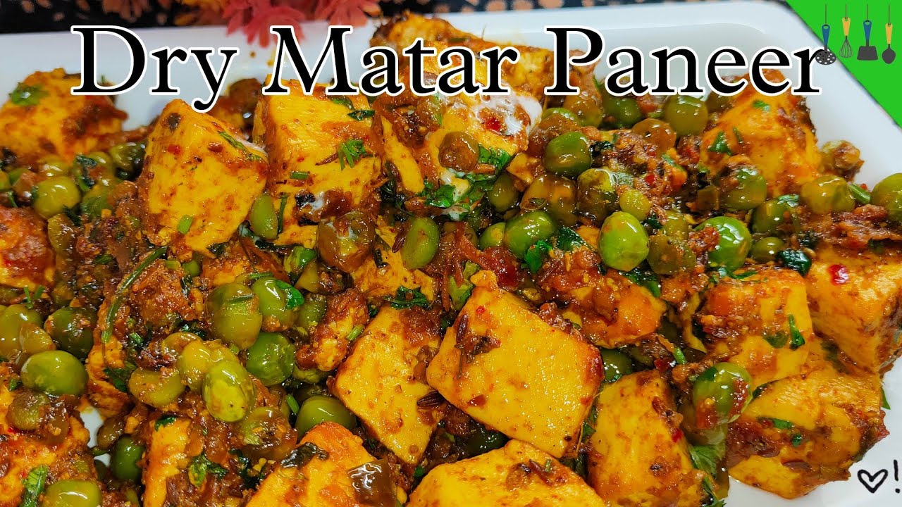 Dry matar paneer recipe | matar paneer ki sukhi sabji | how to make dry matar paneer