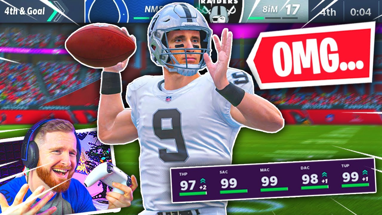 99 Drew Brees leads INSANE last second comeback [Game of the Year]