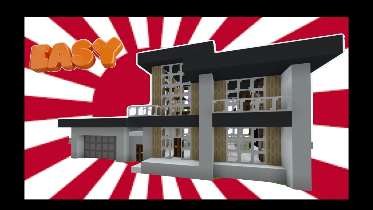 Bloxd.io:How to make a simple modern mansion #2