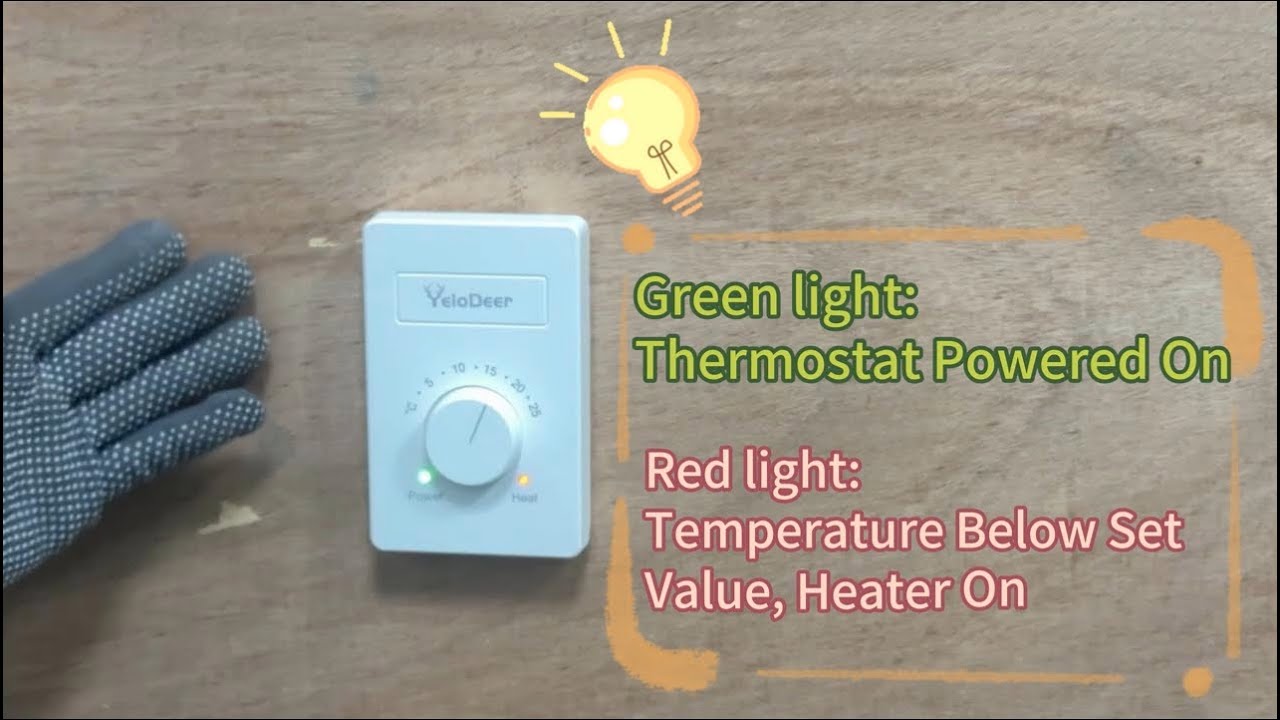 Install the YeloDeer Manual Electric Baseboard Heater Thermostat | Easy DIY Guide