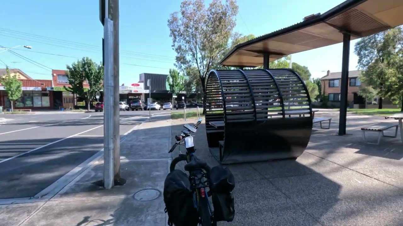 4K 77 Km Mountain Bike Ride To Laverton Village Shops in Melbourne, Victoria, Australia.