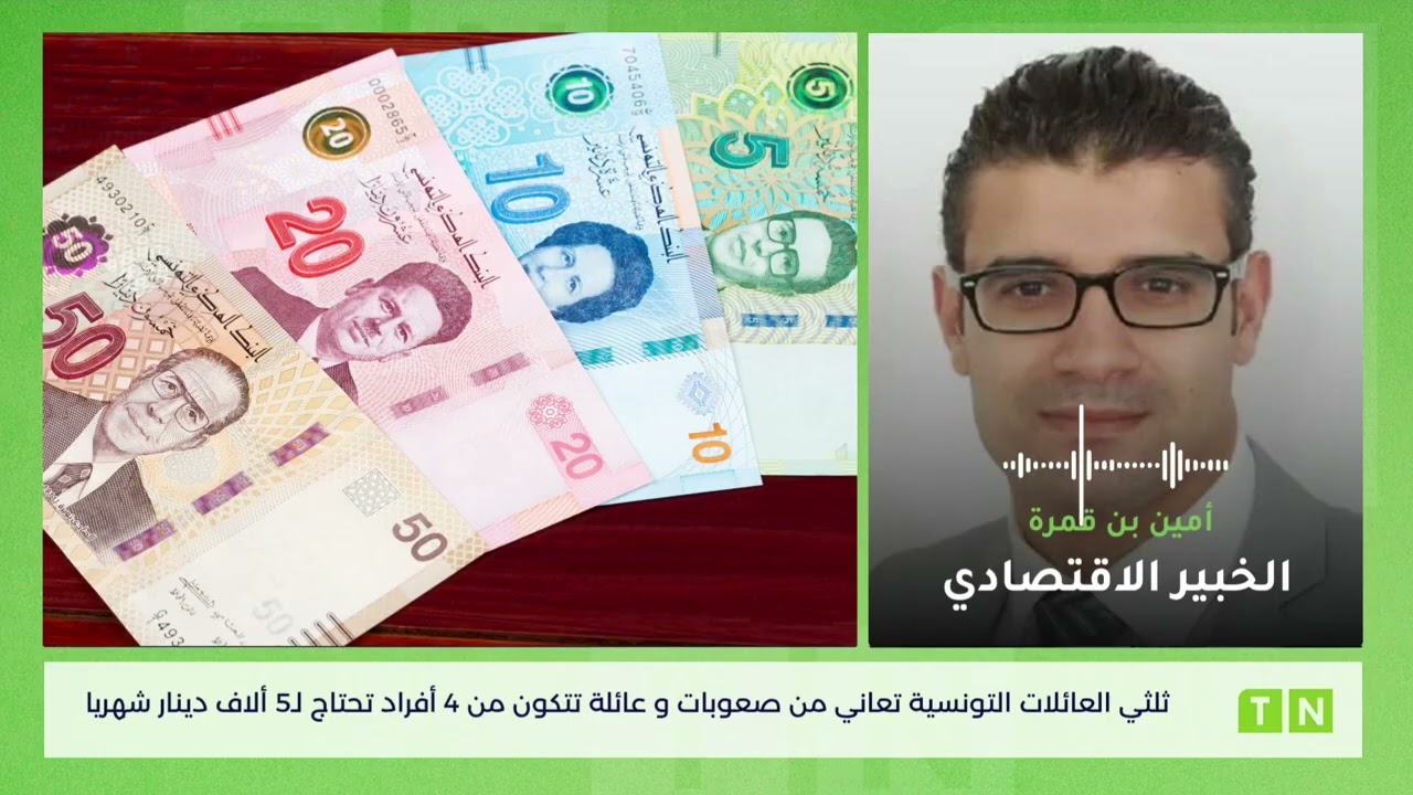 بن قمرة: ثلثي العائلات التونسية تعاني من صعوبات و عائلة تتكون من 4 أفراد تحتاج لـ5 ألاف دينار شهريا 