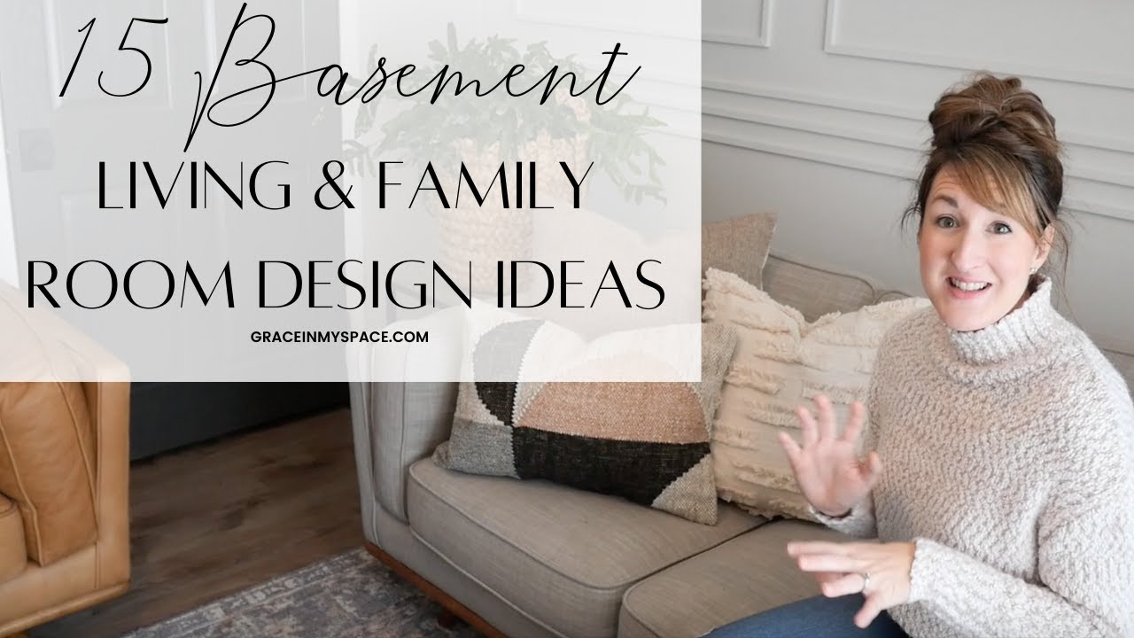 How to Decorate a Basement Living Room | 15 Ideas for Family Friendly Decor in a Family Room