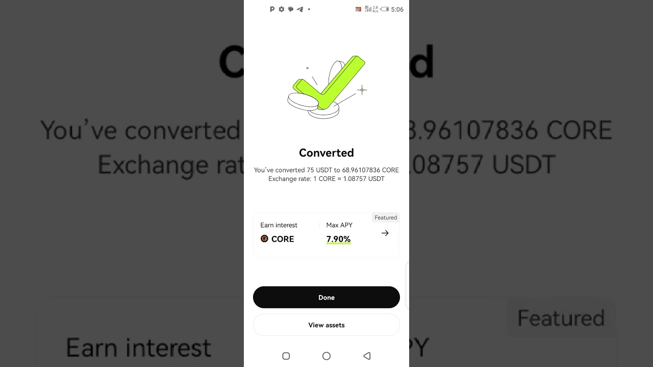 HOW TO CONVERT USDT TO CORE USING OKX EXCHANGE OR ANY COIN YOU WANT.