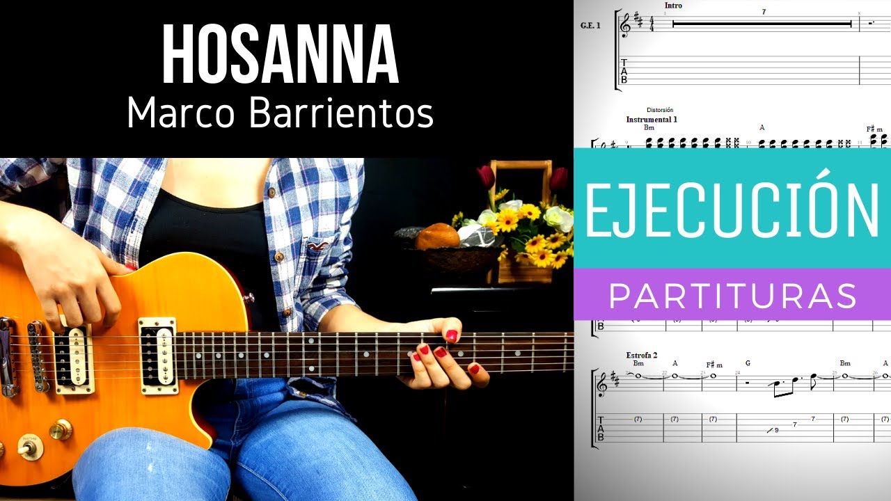 HOSANNA - MARCO BARRIENTOS | ISH MELTON - GUITARRA COVER - TABS Y PARTITURAS