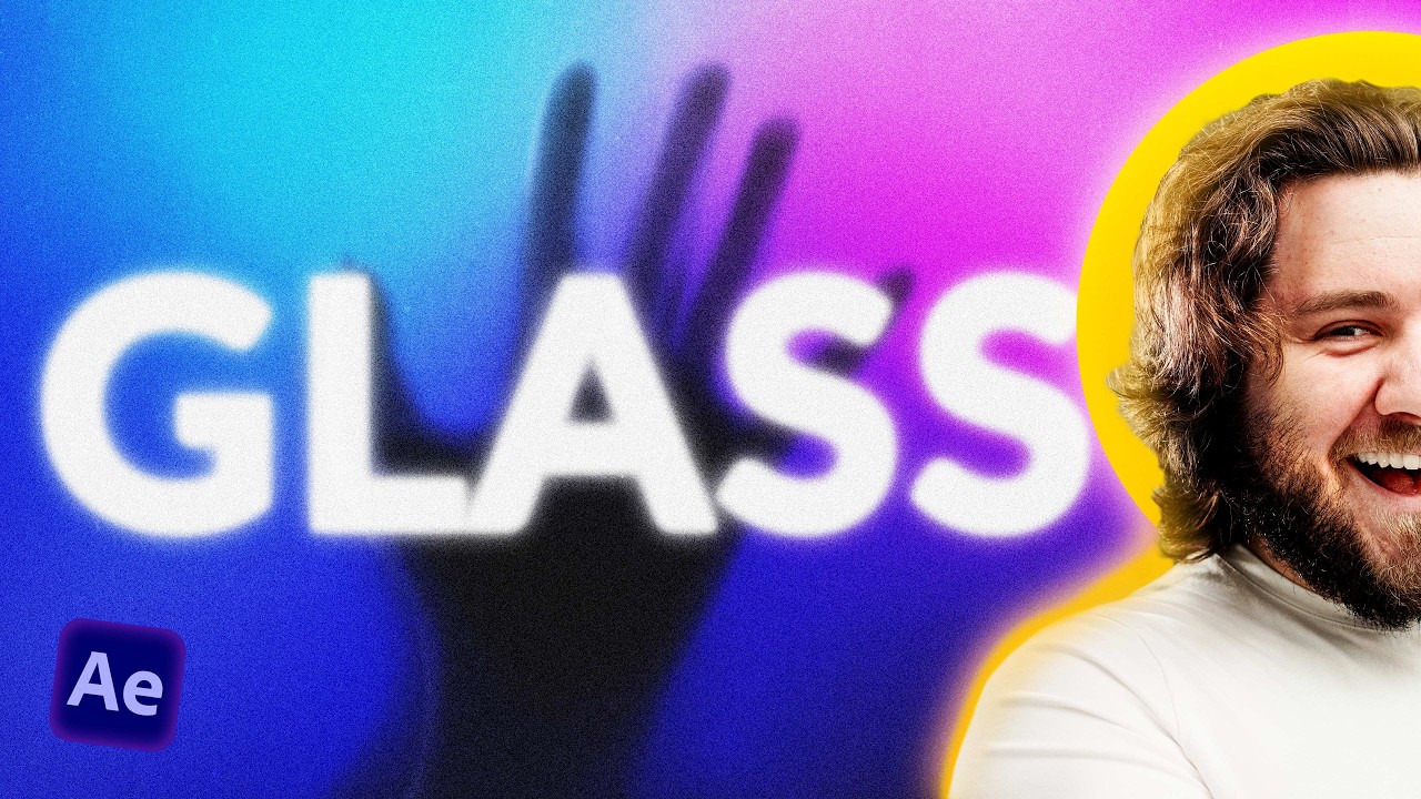 How to make a Frosted Glass Text Animation [After Effects Tutorial]