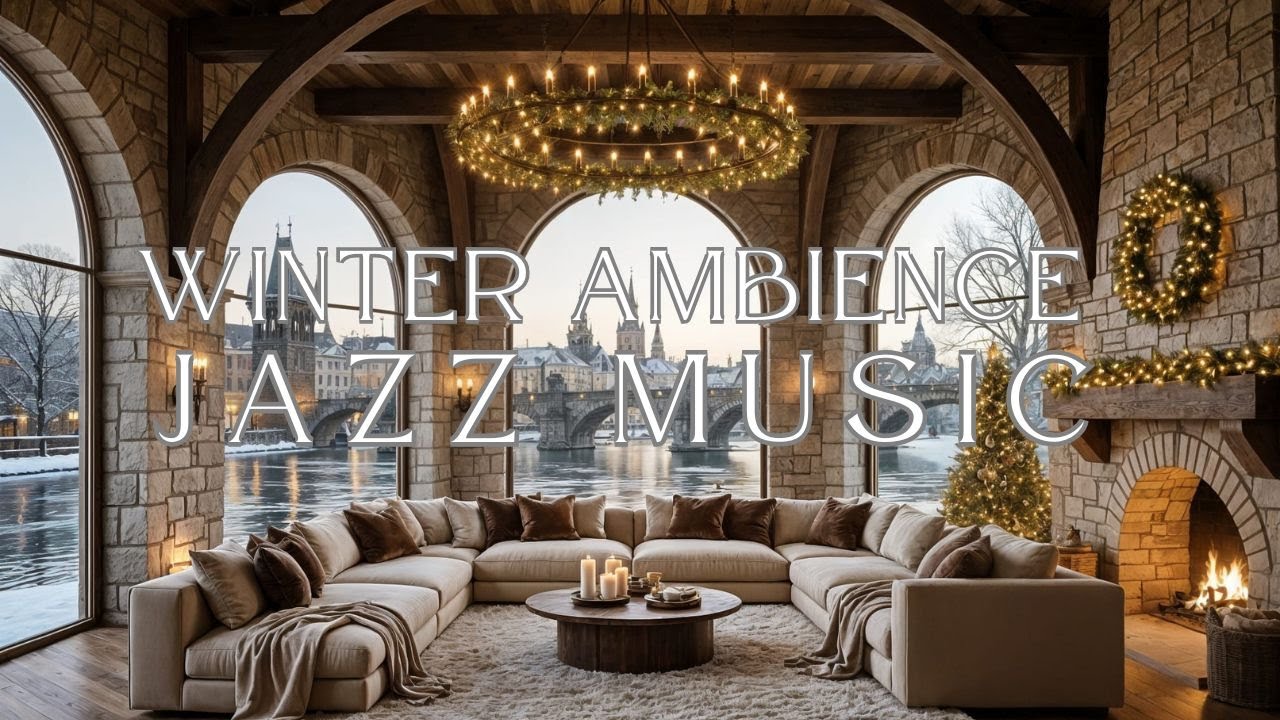 Winter Ambience Live | Cozy Jazz Music for Calm & Comfort ❄️🎷