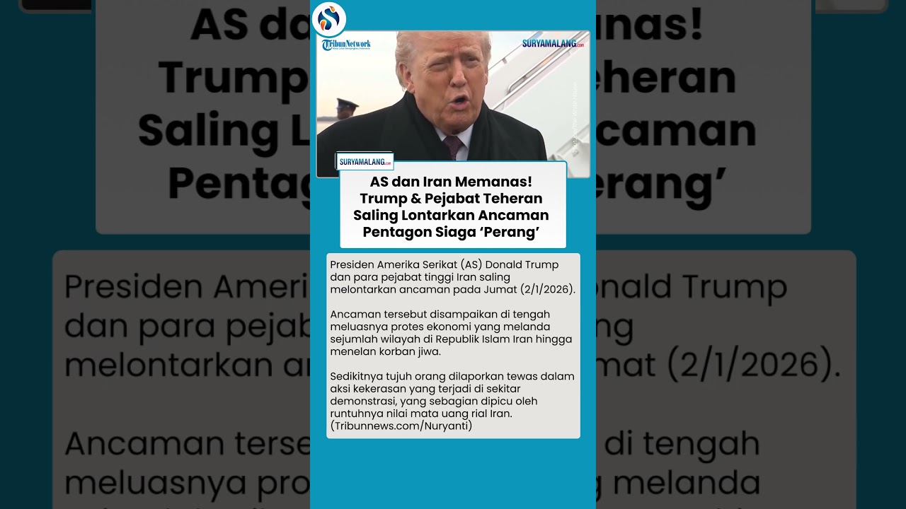 SIAGA TERTINGGI! AS-Iran Memanas, Trump dan Pejabat Teheran Saling Ancam, Pentagon Siaga Perang