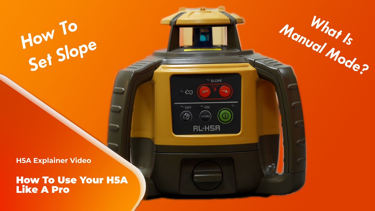 Topcon rl-H5A - Button Overview and Instructions