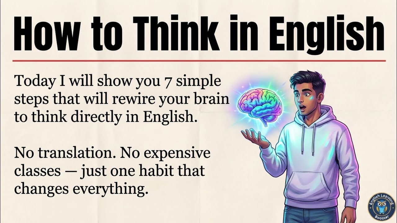 How to Think in English Without Translating | 7 Steps to Speak Fluently