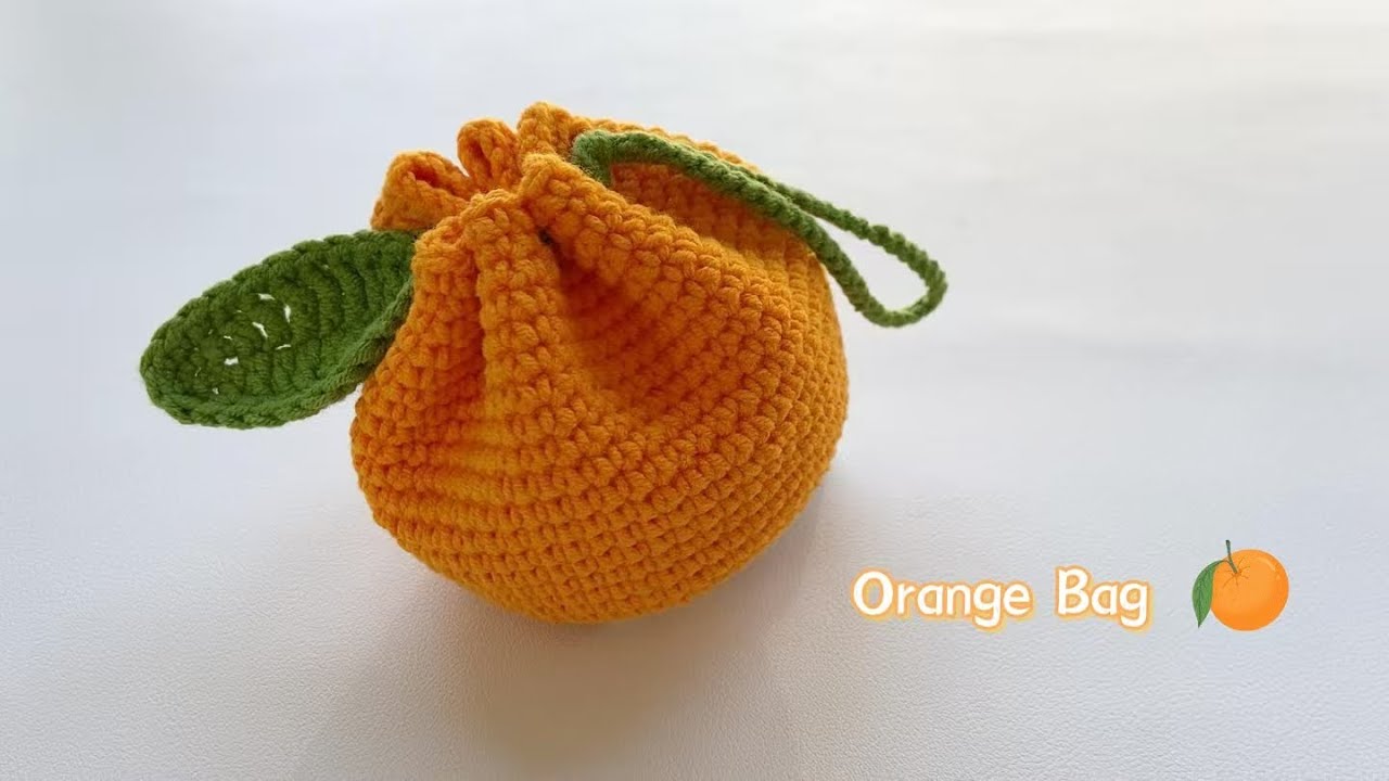 How to Crochet a Orange🍊 Bag｜Easy Bag Crochet｜Crochet Tutorial