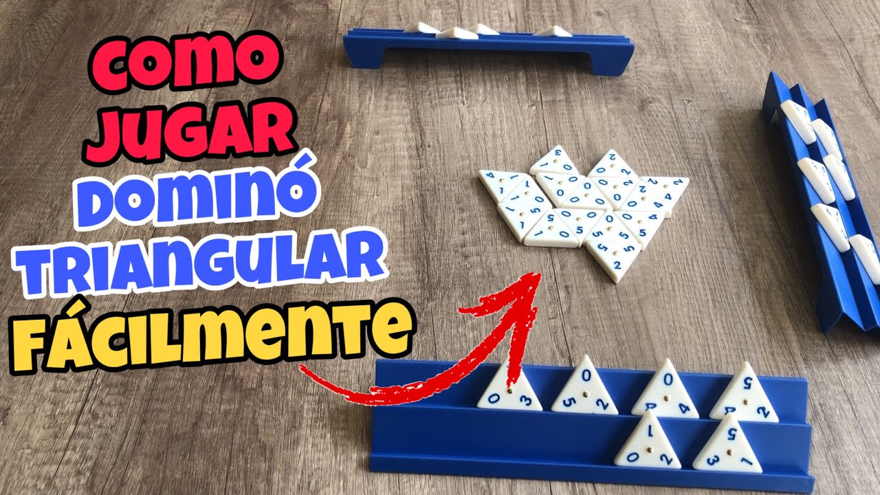 Como jugar dominó triangular / como jugar domino, domino triangular como jugar/ domino como se juega